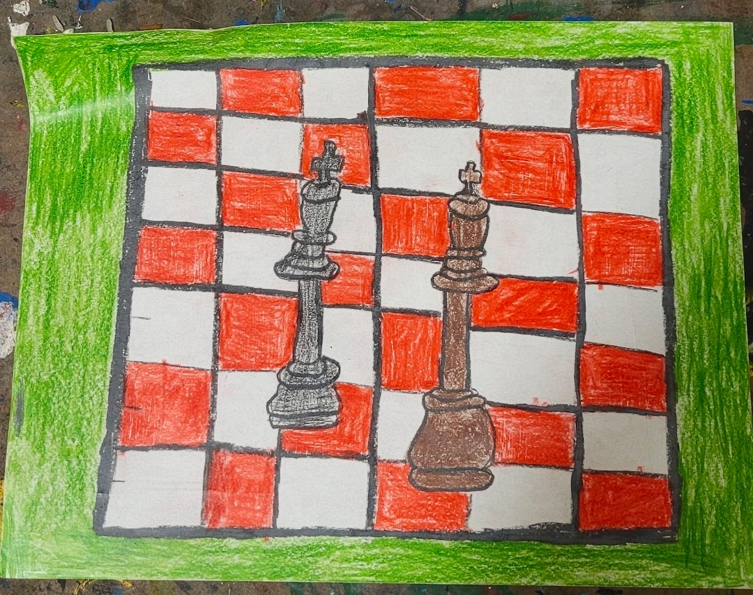Chess Kings - Two kings on checkered board